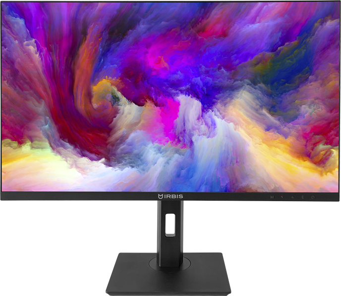 Монитор IRBIS SmartView 27'' LED Monitor 2560x1440, 16:9, IPS, 250 cd/m2, 1000:1, 3ms, 178°/178°, HDMI, DP, USB, Audio output, 75Hz, Height, Tilt, Swiv, Pivot, Speak, внеш (потёртости, группа битых пикселей)