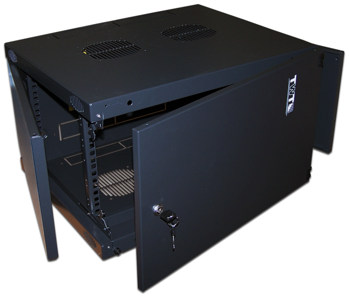 Шкаф Шкаф настенный Next, 6U 550x450, металлическая дверь, черный