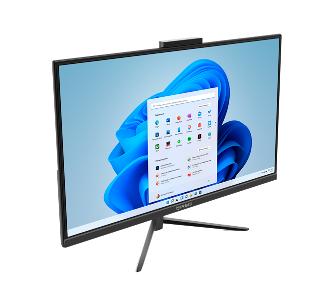 Моноблок IRBIS GroovyAIO 24; 23.8" (I5-1250P;1920x1080; IPS; 16GB (2*8) DDR4/512GB NVME SSD, wifi6 AX101, microSD, type C full function, RJ45, WebCam 5MP(magnetic), EU 19V 3.42A, wired k+m, Win11Pro, Китай)