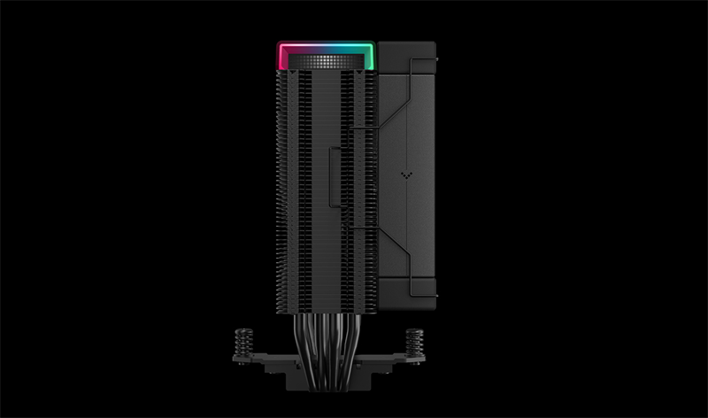 Кулер для процессора DEEPCOOL AK400 DIGITAL PRO LGA1700/1200/115X/AM5/AM4 (9шт/кор, TDP 220W, PWM, Fan 120mm, 4 тепл. трубки, ARGB, черный) RET (R-AK400-BKAPMN-G)