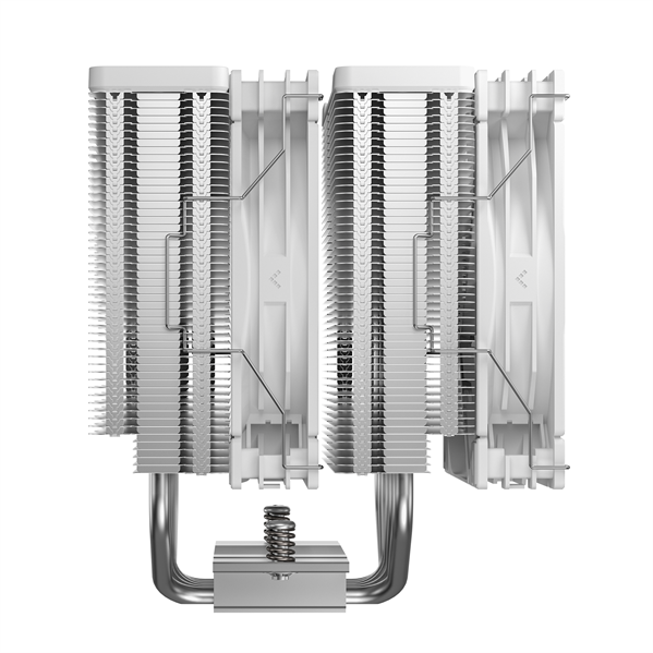 Кулер для процессора DEEPCOOL AG620 G2 WH LGA1954/1851/1700/AM5/AM4 (9шт/кор, TDP 270W, PWM, DUAL Black Fan 120mm, 6 тепл. трубок, белый) RET (R-AG620-WHNPMG2-G)