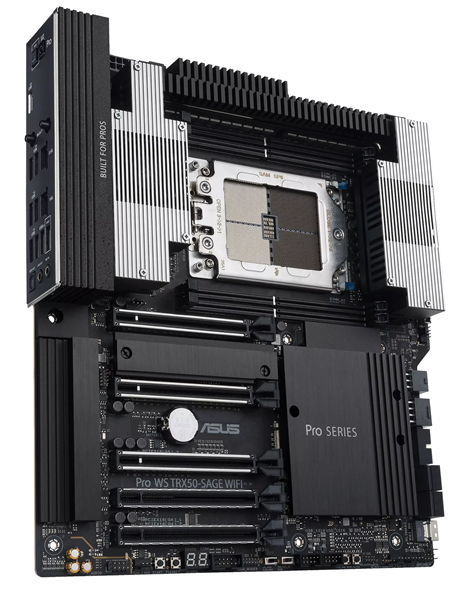 Материнская плата ASUS PRO WS TRX50-SAGE WIFI, AMD TRX50, 4*DDR5, 4*SATA, 3*M.2, 6*USB 3.2, 2*USB 2.0,Type-C, 5*PCIx16, CEB; 90MB1FZ0-M0EAY0