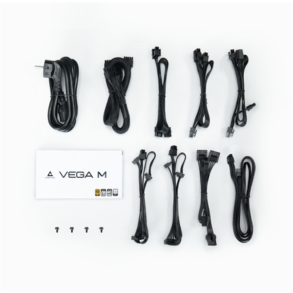 Блок питания Chieftec Vega M PPG-750-C (ATX 3.1, 750W, 80 PLUS GOLD, Active PFC, 135mm fan, Gen5 PCIe, Full Cable Management) Retail