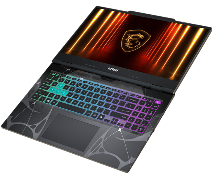 ноутбуки MSI Cyborg 15 B2RWFKG Ultra5 210H 15,6" FHD (1920 x 1080)144Hz DDR5 16GB (8GB*2),1TB SSD, NV RTX 5060 (8GB GDDR7),53.5Whr,1,98kg,1y,Dos,Translucent Black
