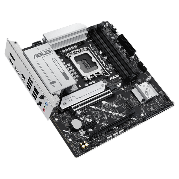 Материнская плата ASUS PRIME B860M-A WIFI, LGA1851, B860, 4*DDR5, 4*SATA, 2*M.2, 2*USB 3.2, 4*USB 2.0, Type-C, 2*PCIx16, 1*PCIx1, 2*DP+HDMI, mATX; 90MB1JY0-M0EAY0