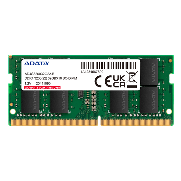 Оперативная память ADATA DDR4 SO-DIMM 32GB 3200MHz 1*32GB 22-22-22 SINGLE TRAY