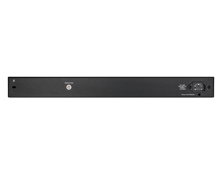 Коммутатор D-Link Управляемый L2 PoE-коммутатор, 24x1000Base-T PoE, 4xCombo 1000Base-T/SFP, PoE-бюджет 193 Вт, защита от статического электричества до 6 кВ, CLI