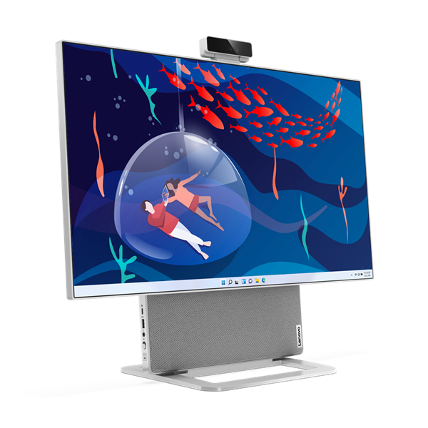 Моноблок Lenovo Yoga AIO 7 27APH8 27" QHD (2560x1440) IPS 350N, Ryzen 7 8845HS, 16GB LPDDR5x-6400, 1TB SSD M.2, Radeon 780M, WiFi 6E, BT, Removable 0.5MP+IR, Wireless KB&Mouse, Win 11 Home RUS, Cloud Grey, 1Y