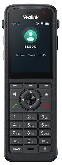 телефон YEALINK AX86R, экран 2.4", Wi-Fi 6, IP67, Alarm, виброоповещение, Bluetooth, 3.5 mm, Type-C, SNC, звук HD