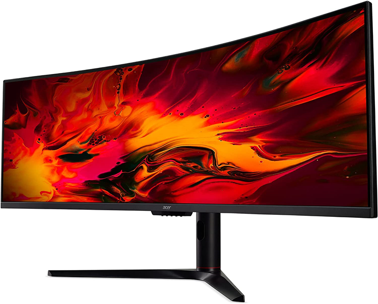 49'' ACER Nitro EI491CURSbmiipphx , 5K 32:9, VA, 5120x1440, 4ms, 350 / 400cd, 120Hz, 2xHDMI(2.0) + 2xDP(1.4) + Audio Out, 3Wx2, FreeSync Premium Pro, HDR 400, h.adj 95, Curved 1800R Black