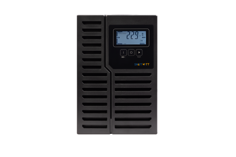 Источник бесперебойного питания SMARTWATT ИБП Онлайн, 1000/900 ВА/Вт, напольный, LCD дисплей, Schuko CEE7/4 - 2 шт.