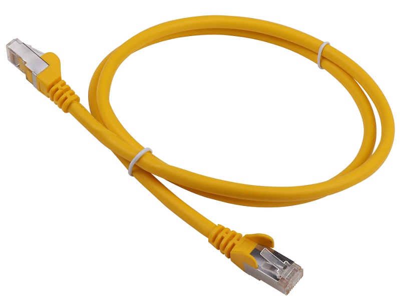 Патч-корд LANMASTER LSZH SFTP кат.6A, 5.0 м, желтый