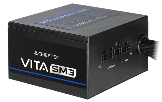 Блок питания Chieftec Vita SM3 BPX-750-C (ATX 3.1, 750W, 80 PLUS BRONZE, Active PFC, 120mm fan, Semi-modular Cable Management) Retail
