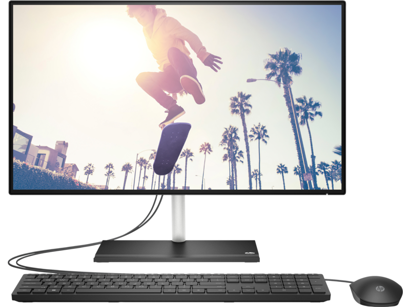HP 24-ck0137ci NT 23.8" FHD(1920x1080) Pentium J5040, 8GB DDR4 2400 (1x8GB), SSD 256Gb, Intel Internal Graphics, noDVD, Rus/Eng kbd&mouse wired, HD Webcam, Black, FreeDos, 1Y Wty