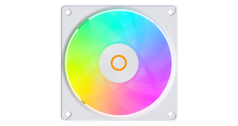 Вентилятор для корпуса Ocypus Gamma F12 Elite WH ARGB REVERSE BLADE 3 IN 1, 120x120x25mm, 4-PIN PWM, 600-1800 RPM, 26 DBA MAX, HYDRO BEARING