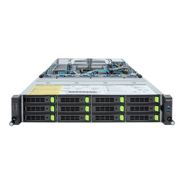 Шасси серверное Gigabyte Server Platform R283-S96 / 2U / 2xIntel (Gen 4/5) / 2xHS / 32xDIMM / 12xLFF NVME/SAS/SATA + 2xSFF SAS/SATA / 2x1GbE / 2xOCP 3.0 / 4xFHHL / 2x2000W / Rails / 1Y