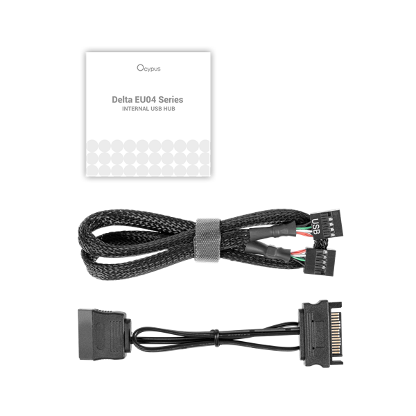 USB-хаб Ocypus Delta EU04 BK, 4 ports USB 2.0 Hub