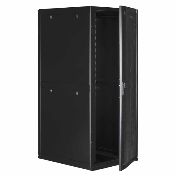 Серверный шкаф SMARTWATT Серверный шкаф Rack S-Series 42U 800x1070мм, двери с перфорацией, боковые панели 4шт и ролики в комплекте, черный (4512020620017)
