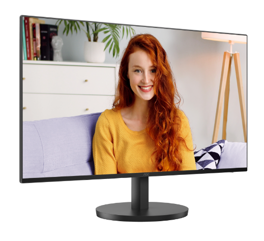 Монитор 27" AOC 1920x1080 WLED 16:9 IPS 250cd, 1300:1, 20M:1, 4ms, 178°/178°, VGA, HDMI, 100Hz, Speakers, Tilt, VESA, Internal, Black, 3y
