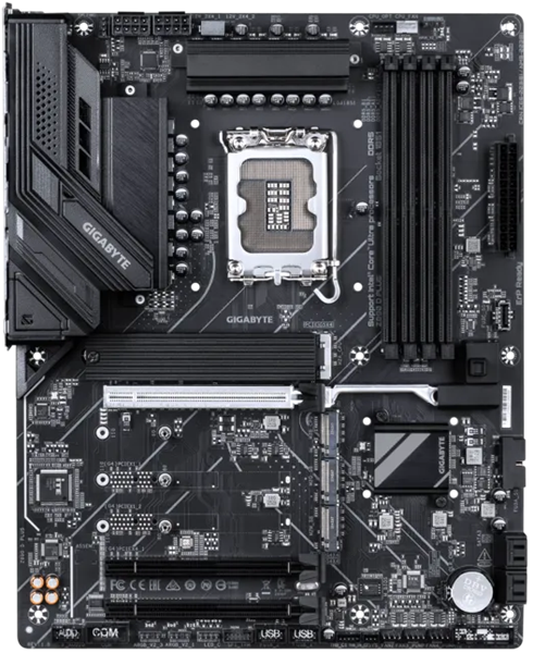 Материнская плата GIGABYTE Z890 D PLUS, LGA1851, Z890, 4*DDR5, 4*SATA, 4*M.2, 5*USB 3.2, 4*USB 2.0, Type-C, 3*PCIx16, 3*PCIx1, DP, ATX