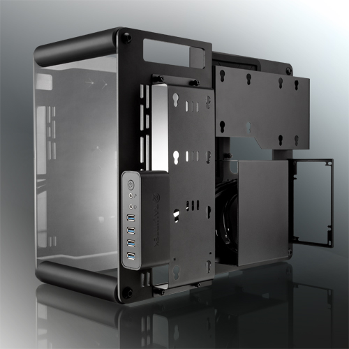 корпус Raijintek PAEAN M (Micro-ATX, Aluminum Open frame case; Aluminum 3.0mm + SGCC 1.0mm; 4.0mm Tempered Glass; USB3.0 *2 + USB2.0*2; 5 PCI slots)