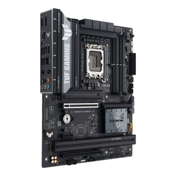 Материнская плата ASUS TUF GAMING B860-PLUS WIFI, LGA1851, B860, 4*DDR5, 4*SATA, 3*M.2, 5*USB 3.2, 2*USB 2.0, Type-C, 2*PCIx16, 1*PCIx1, DP+HDMI, ATX; 90MB1JL0-M0EAY0