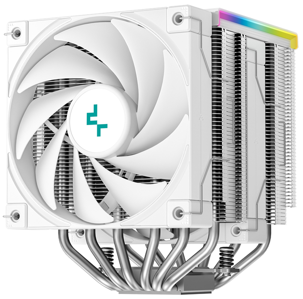 Кулер для процессора DEEPCOOL AK620 DIGITAL SE WH LGA20XX/1700/1200/115X/AM5/AM4 (9шт/кор, TDP 260W, PWM, DUAL Fan 120mm, 6 тепл. трубок, ARGB, белый) RET (R-AK620-WHADMN-GJD)