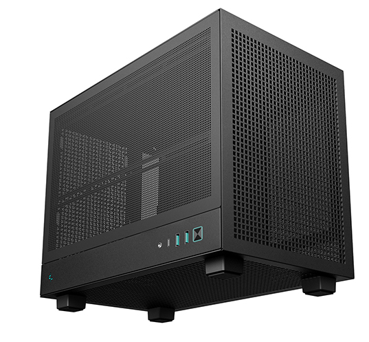 корпус Deepcool CH160 MESH без БП, черный, MINI-ITX (R-CH160-BKNMI0-G-1)
