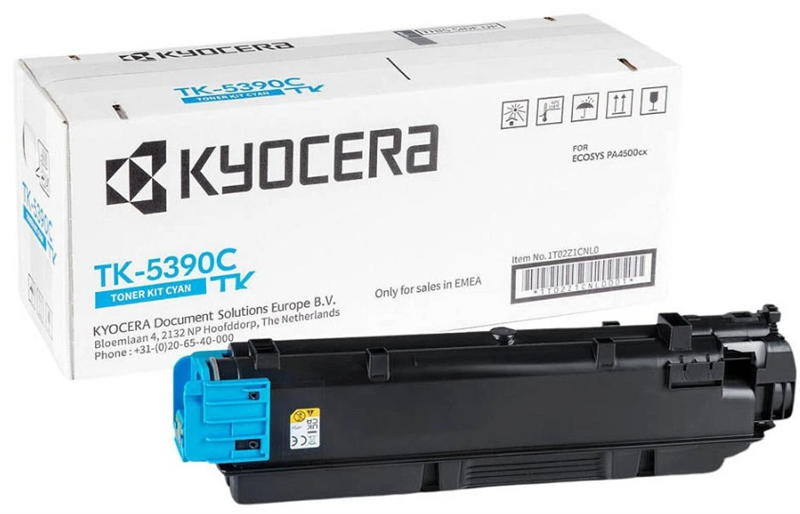 Тонер Kyocera Тонер-картридж TK-5390C для ECOSYS PA4500cx голубой (13000 стр.)