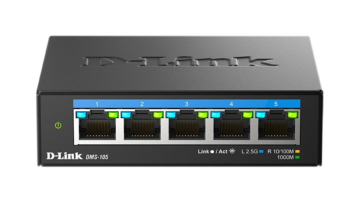 коммутатор D-Link Коммутатор, 5x2.5GBase-T, корпус металл