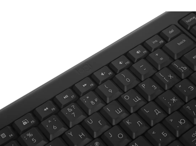 Клавиатура+мышь Logitech Wireless Desktop MK250 (Keybord&mouse), Bluetooth, Black, Rus/Eng, [920-013853]