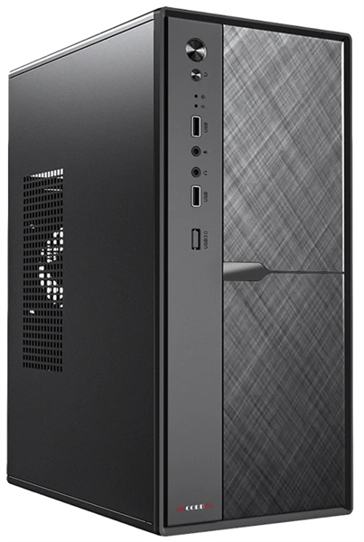 корпус Accord ACC-1603 black w/o PSU mATX 1x80mm 2xUSB2.0 1xUSB3.0 audio