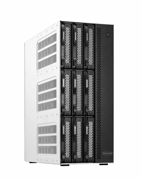 Система хранения данных TerraMaster T9-500 Pro tower NAS 10C 1,7(4,7)Ghz/16Gb(64)/RAID0,1,10,5,6,JBOD,TRAID/up to 9 HS SATA(3,5' or 2,5')/2xM.2 2280 NVMe/2xUSB3.1 1xUSB Type-C/2x10GbE RJ-45/1xPS/1YW
