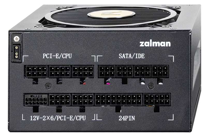 Блок питания Zalman ZM1000-TMX2 VIEW, 1000W, ATX12V v3.0, APFC, 12cm Fan, 80+ Gold Gen5, Full Modular, side ARGB lights, Retail