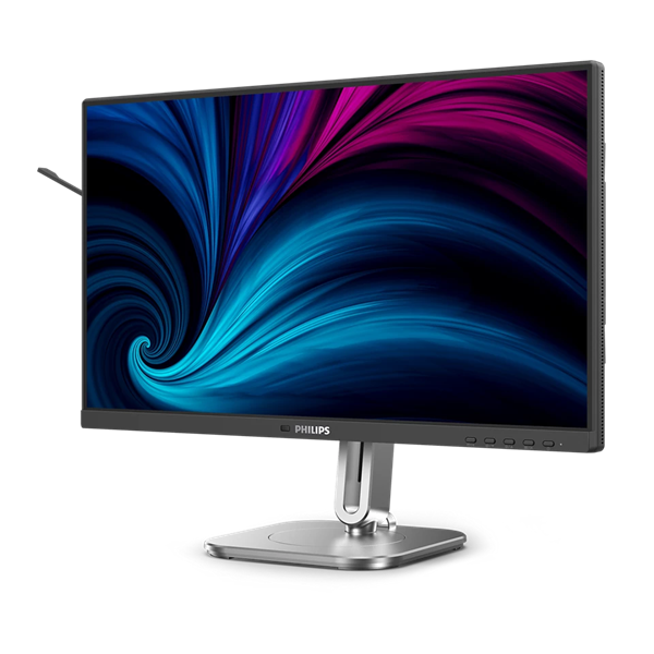 Монитор 23,8" Philips 24B2U4301 1920x1080 WLED 16:9 IPS 300cd, 1500:1, 4ms, 50M:1, 178°/178°, HDMI, DP, USB Hub: 3xUSB3.2, USB-C(100W), RJ45, Speak, 120Hz, Tilt, Height, Swivel, Pivot, Int, VESA, Charcoal, 3y