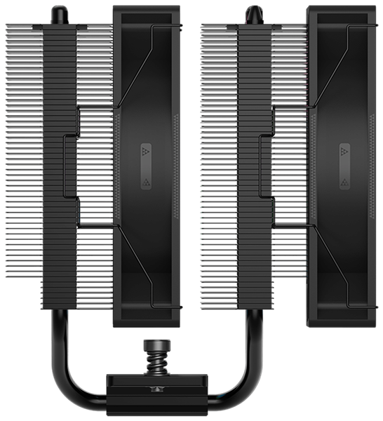 Кулер для процессора PCCooler RT620 ARGB BK, 2x120mm ARGB FAN, 6 HEAT PIPES, 4-PIN PWM, 500-2200 RPM, 34.9 DBA, HYDRO BEARING, LGA 1851/1700/1200/115X, AMD AM5/AM4
