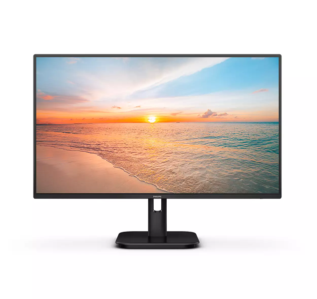 Монитор 23,8" Philips 24E1N1100A 1920x1080, WLED, 16:9, IPS, 300cd, 1500:1, MID, 4ms, 178/178, VGA, HDMI, 120Hz, Speakers, Tilt, Inter, VESA, Black, 3y