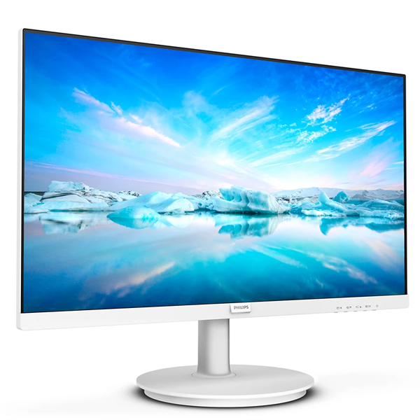 23,8" Philips 241V8AW 1920x1080, WLED, 16:9, IPS, 250cd, 1000:1, MID, 4ms, 178/178, VGA, HDMI, 75Hz, Speakers, Tilt, Внутр, VESA, White, 3y